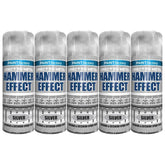 5X Paint Factory Silver Hammer Effect Paint 400ml Spray Paint